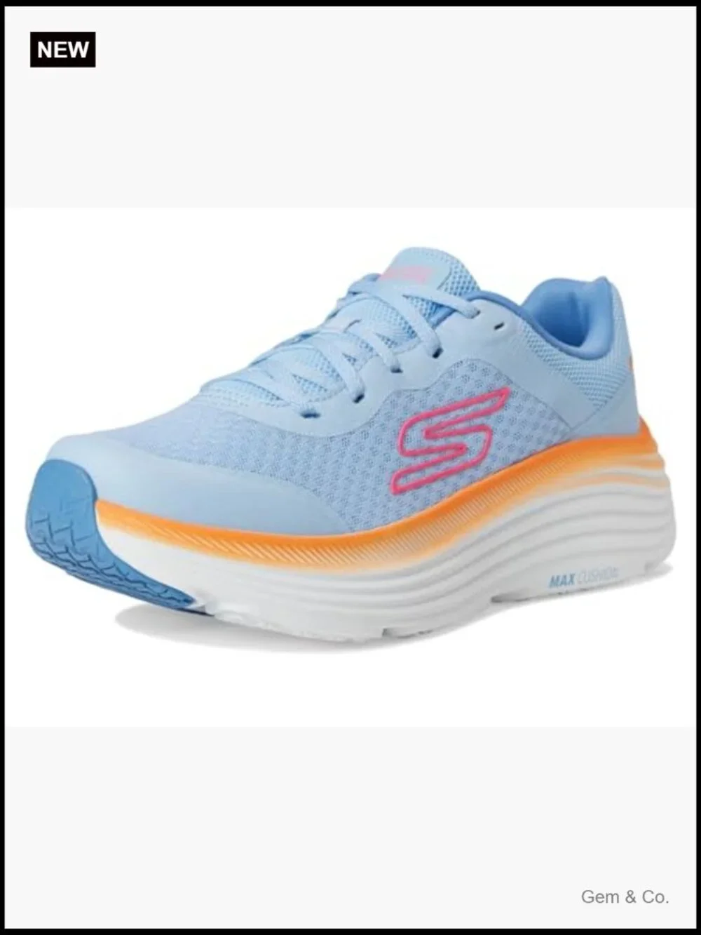 Max Cushioning Running Shoes - Breathable Mesh Lace-Up Sneakers